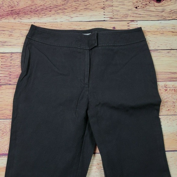 Chico’s Womens SZ 0.5 6 Dress Pants Trousers Pant Solid Black High Rise Stretch - Picture 6 of 9